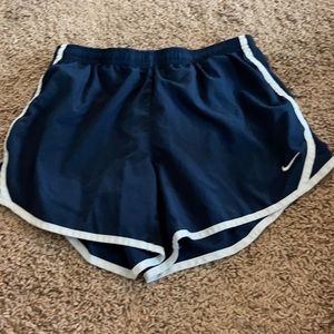Navy blue line shorts